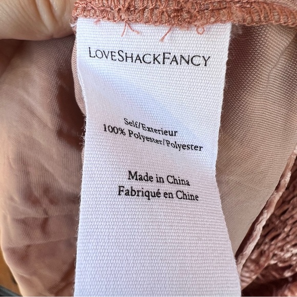 Scarlett Mini Dress in Cinnabar LoveShackFancy Size Small Excellent Condition - Picture 6 of 8